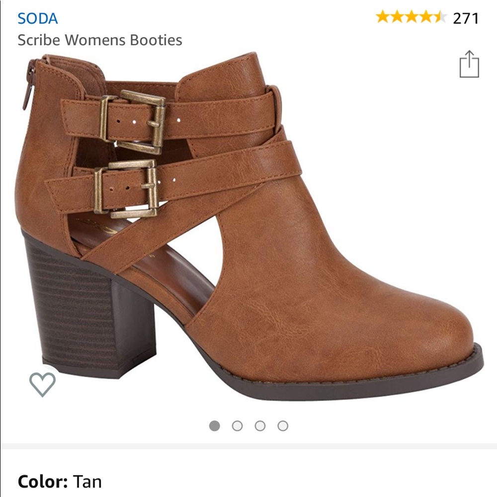 Tan SODA booties